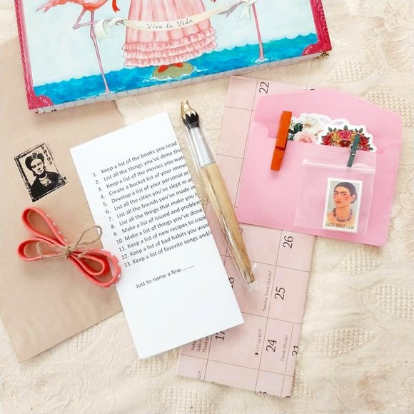 Frida Kahlo Journal Handmade One of a Kind - Picture 2 of 6